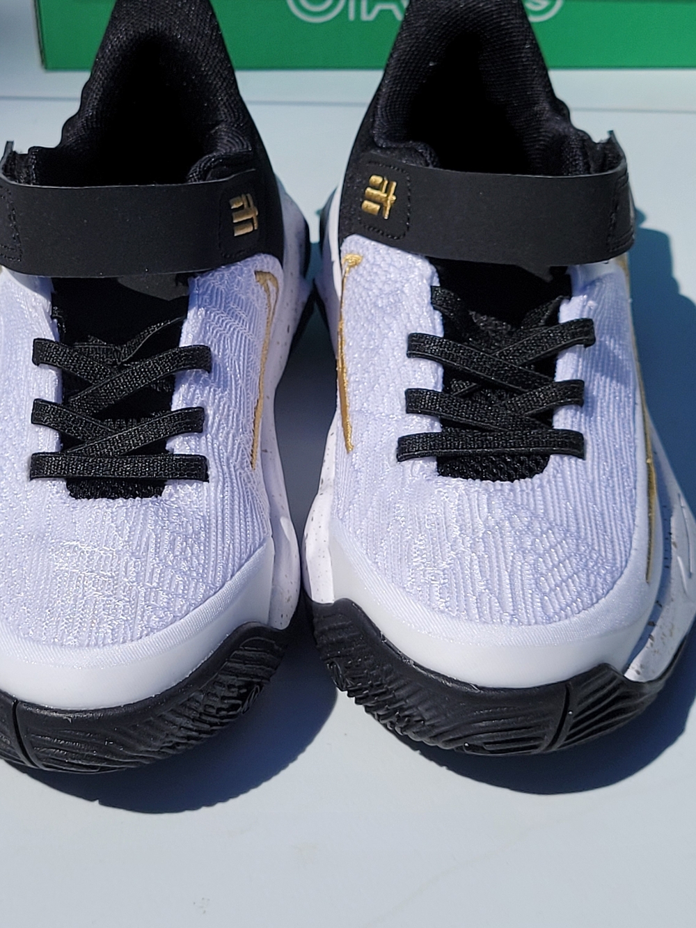 KIDS 12C NIKE GIANNIS IMMORTALITY 4 SNEAKER BASKETBALL SHOE – WHITE/ GOLD– NIB - Picture 3 of 7